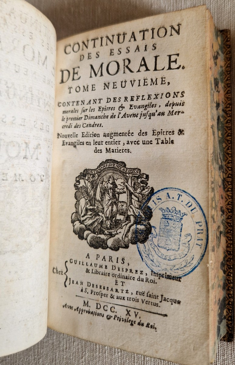 Pierre NICOLE – Essais de Morale – 13 Volumes – M.DCC.XV (1715)-photo-4