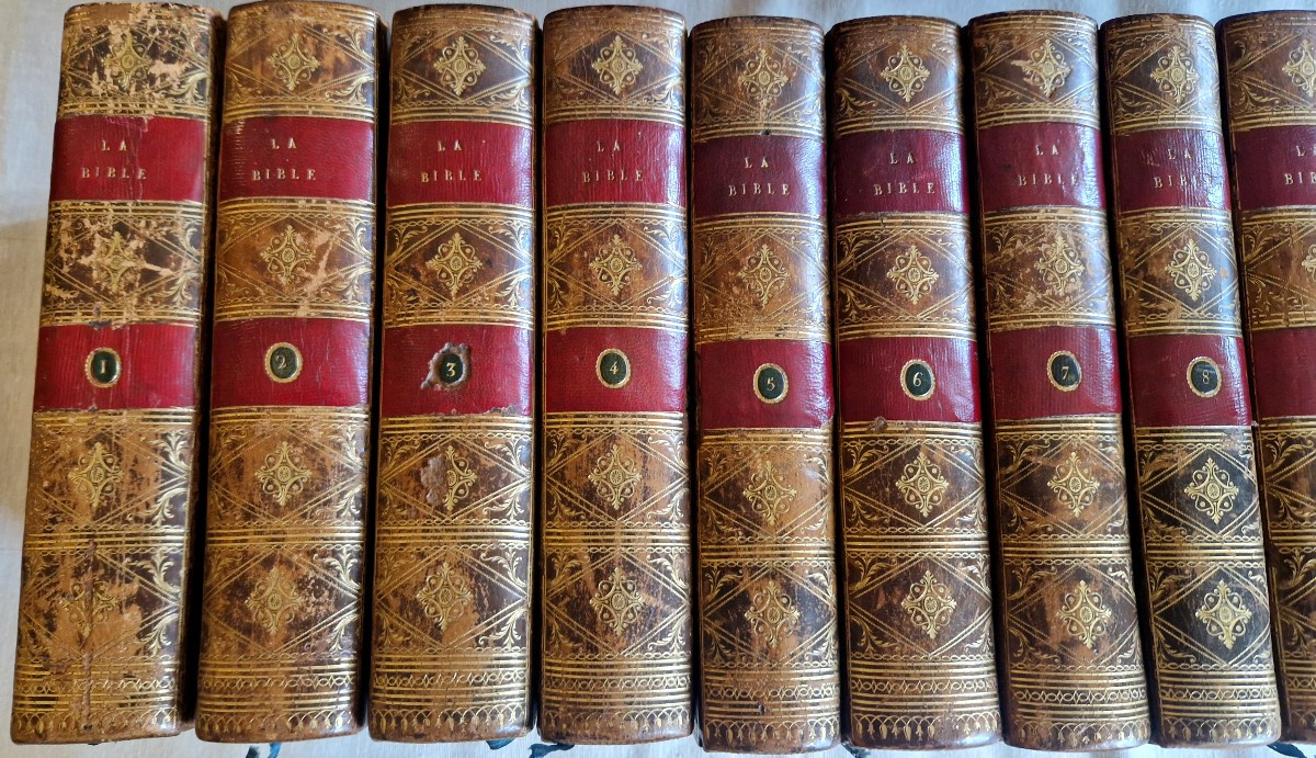 Bible By Marillier & Sacy - 12 Volumes - M.dcc. Lxxxix. 1789-photo-2