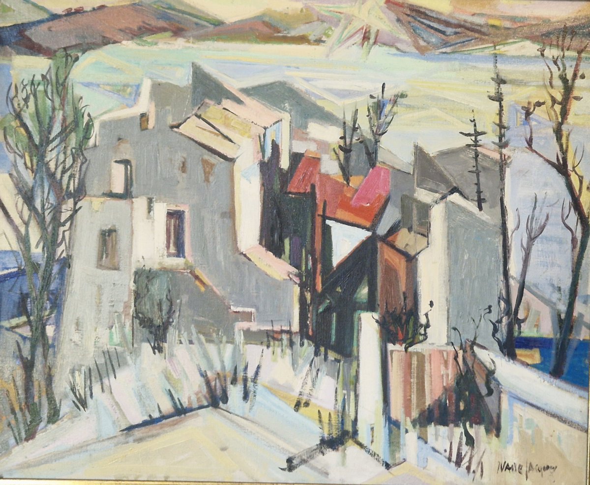 Mountain Landscape -jacques-ivané Millerioux (1922-2002)