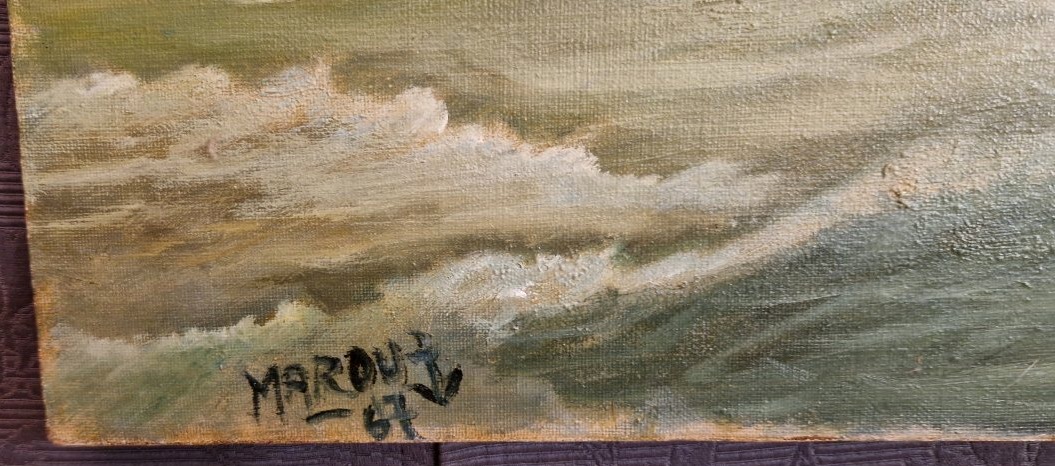 Marou (xxth) - The Beacon - Oil On Canvas-photo-2