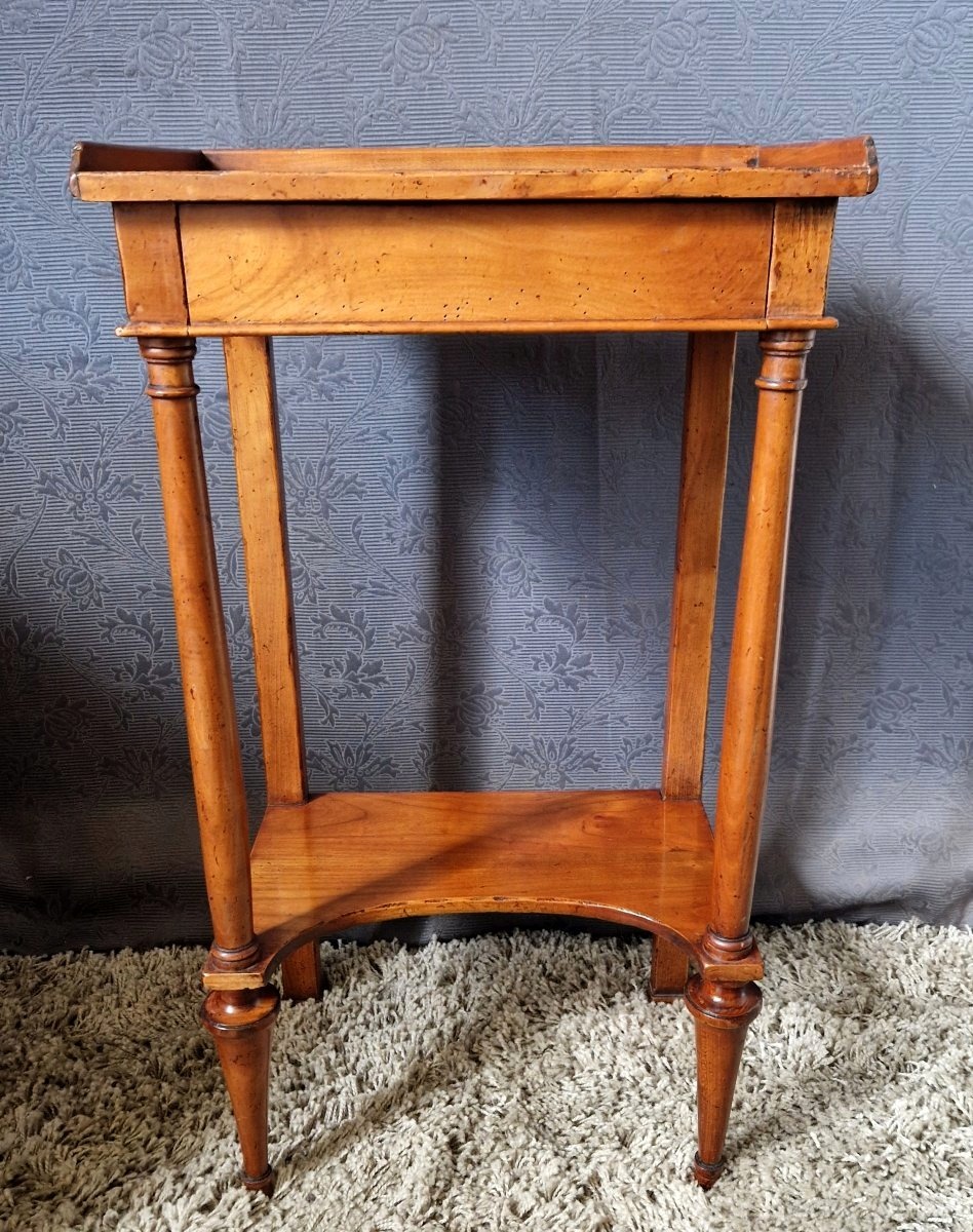 Table d'appoint en merisier XXe-photo-2