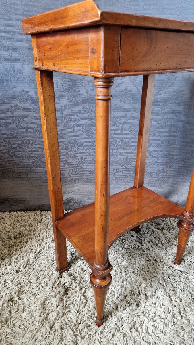 Table d'appoint en merisier XXe-photo-3