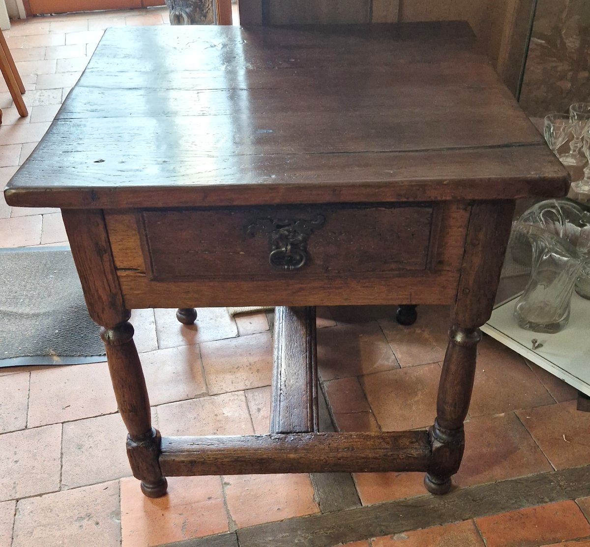 Table en chêne d'époque début XIXe -photo-2