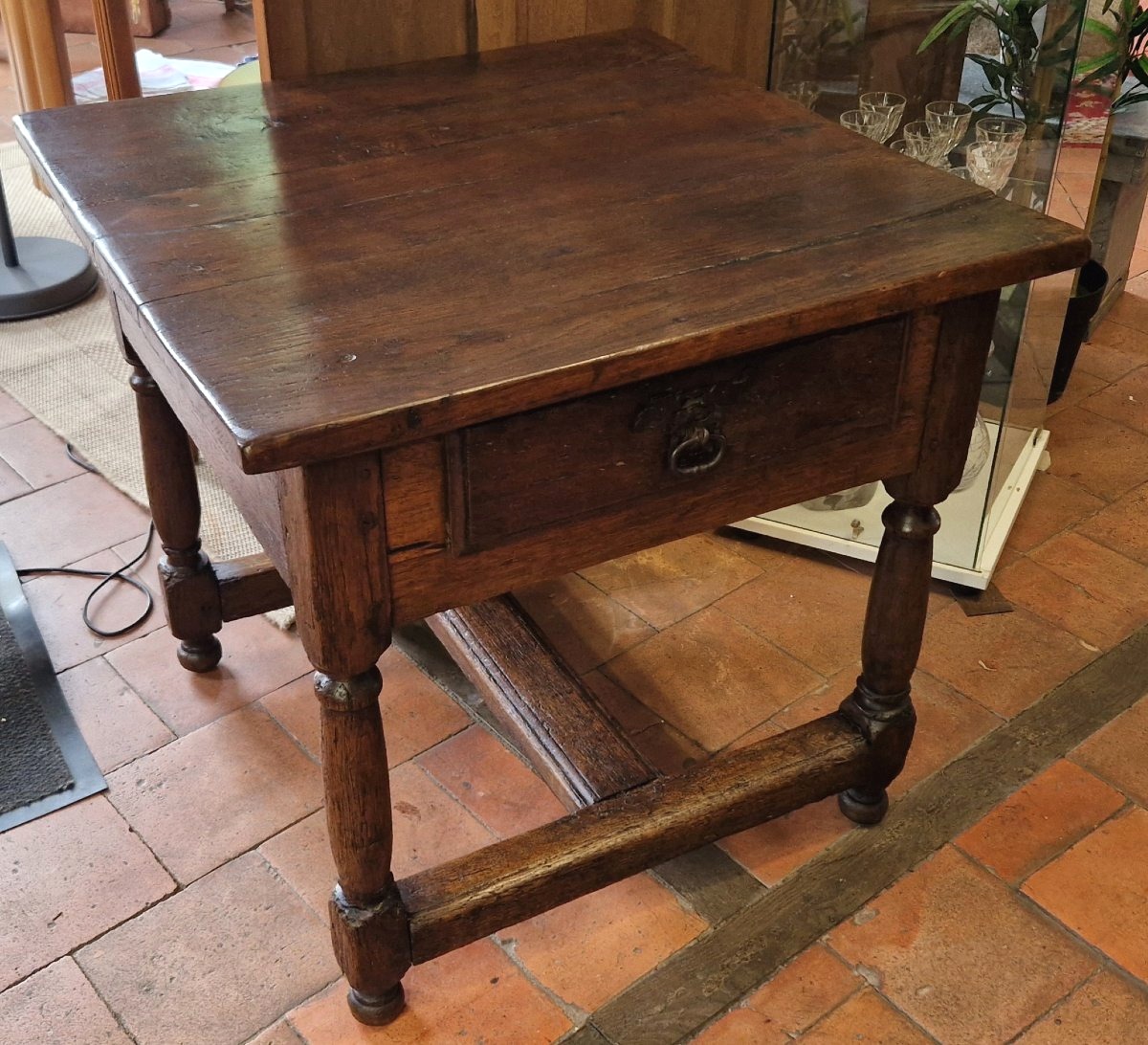 Table en chêne d'époque début XIXe -photo-3