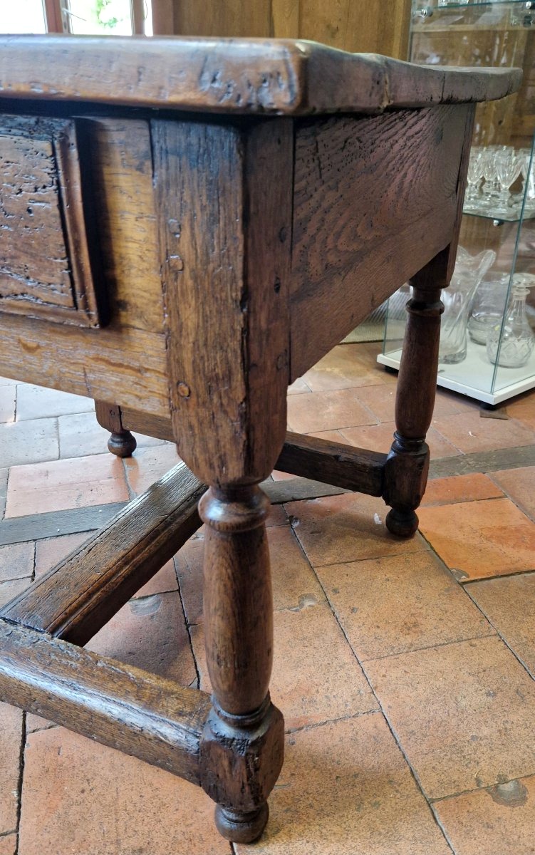 Table en chêne d'époque début XIXe -photo-2
