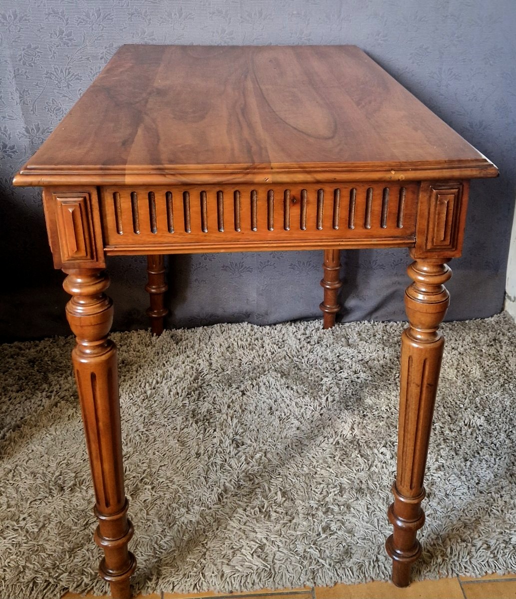 Walnut Desk Table, 20th Century-photo-5