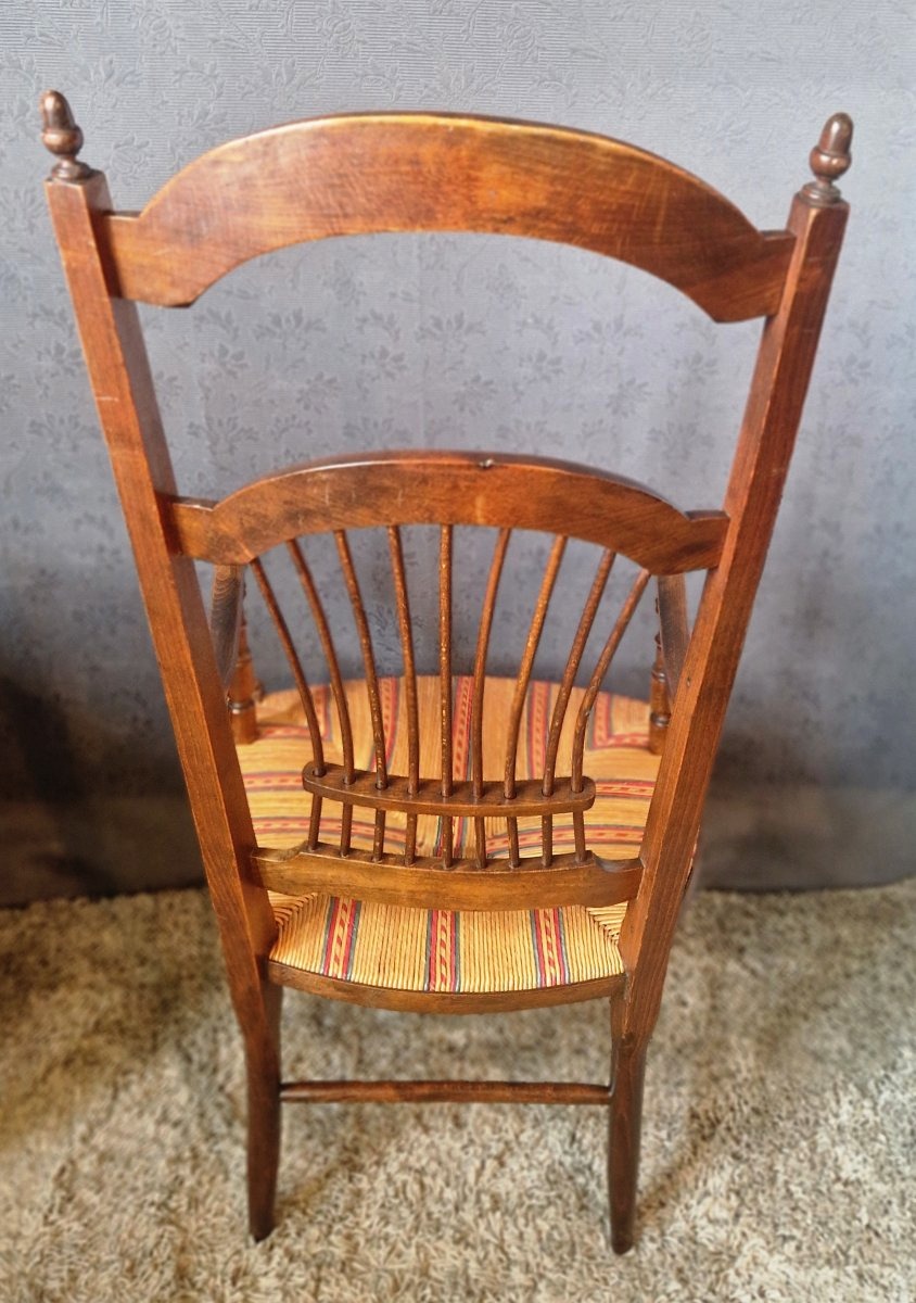 Fauteuil paillé Provençale -photo-1