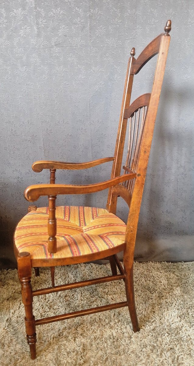 Fauteuil paillé Provençale -photo-3