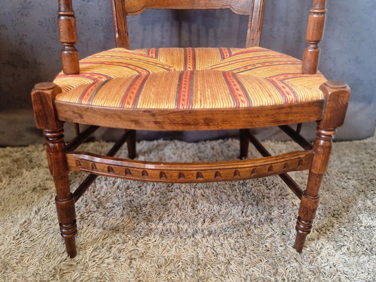 Fauteuil paillé Provençale -photo-6