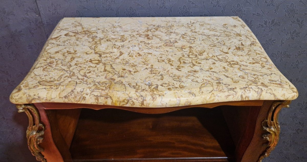 Bibus chiffonnier en marqueterie XXe-photo-1