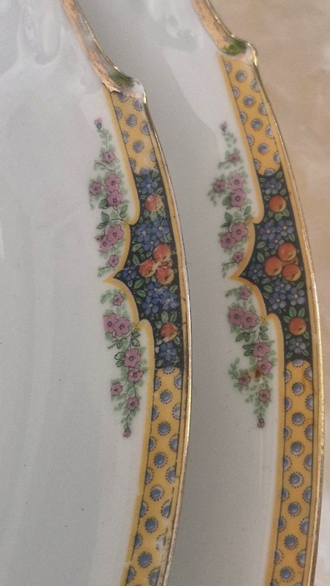  Service de Table en Porcelaine de LIMOGES – F. LEGRAND – Circa 1920-photo-2