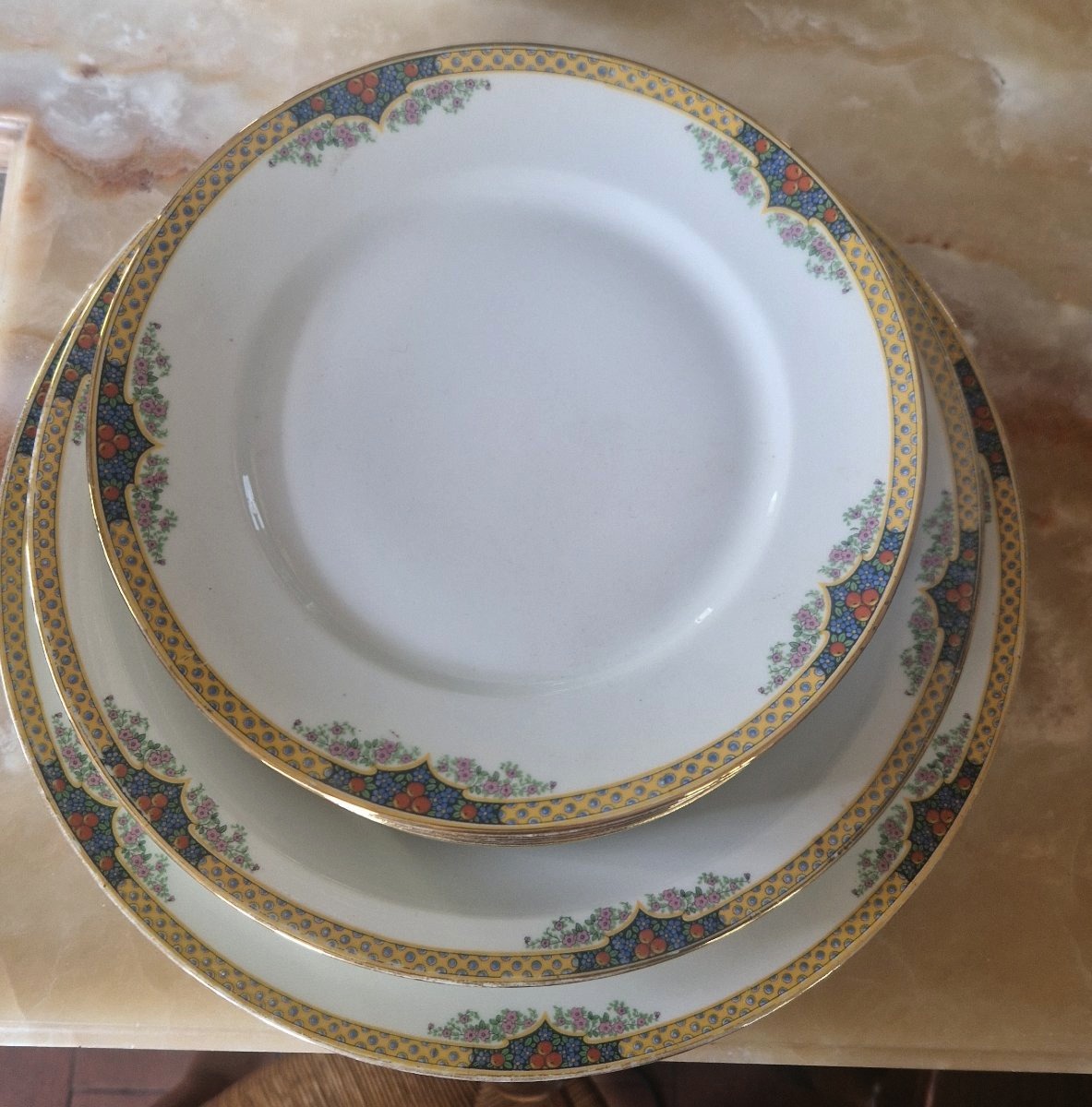  Service de Table en Porcelaine de LIMOGES – F. LEGRAND – Circa 1920-photo-6