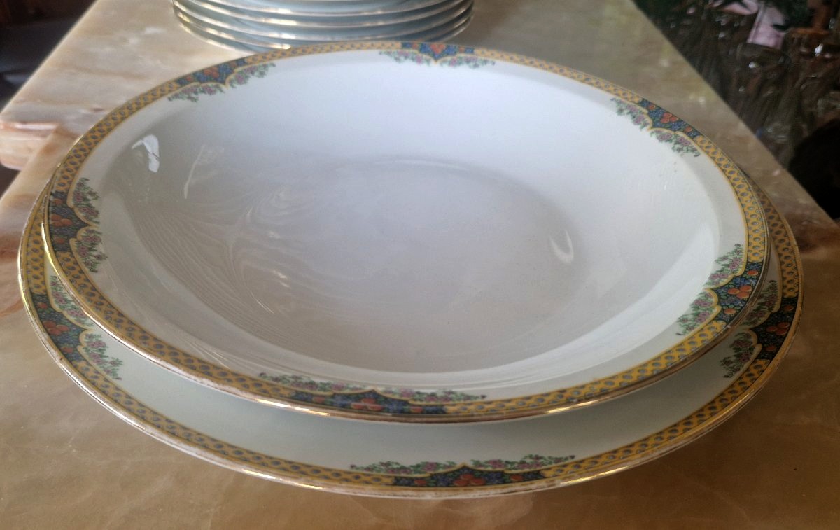  Service de Table en Porcelaine de LIMOGES – F. LEGRAND – Circa 1920-photo-8