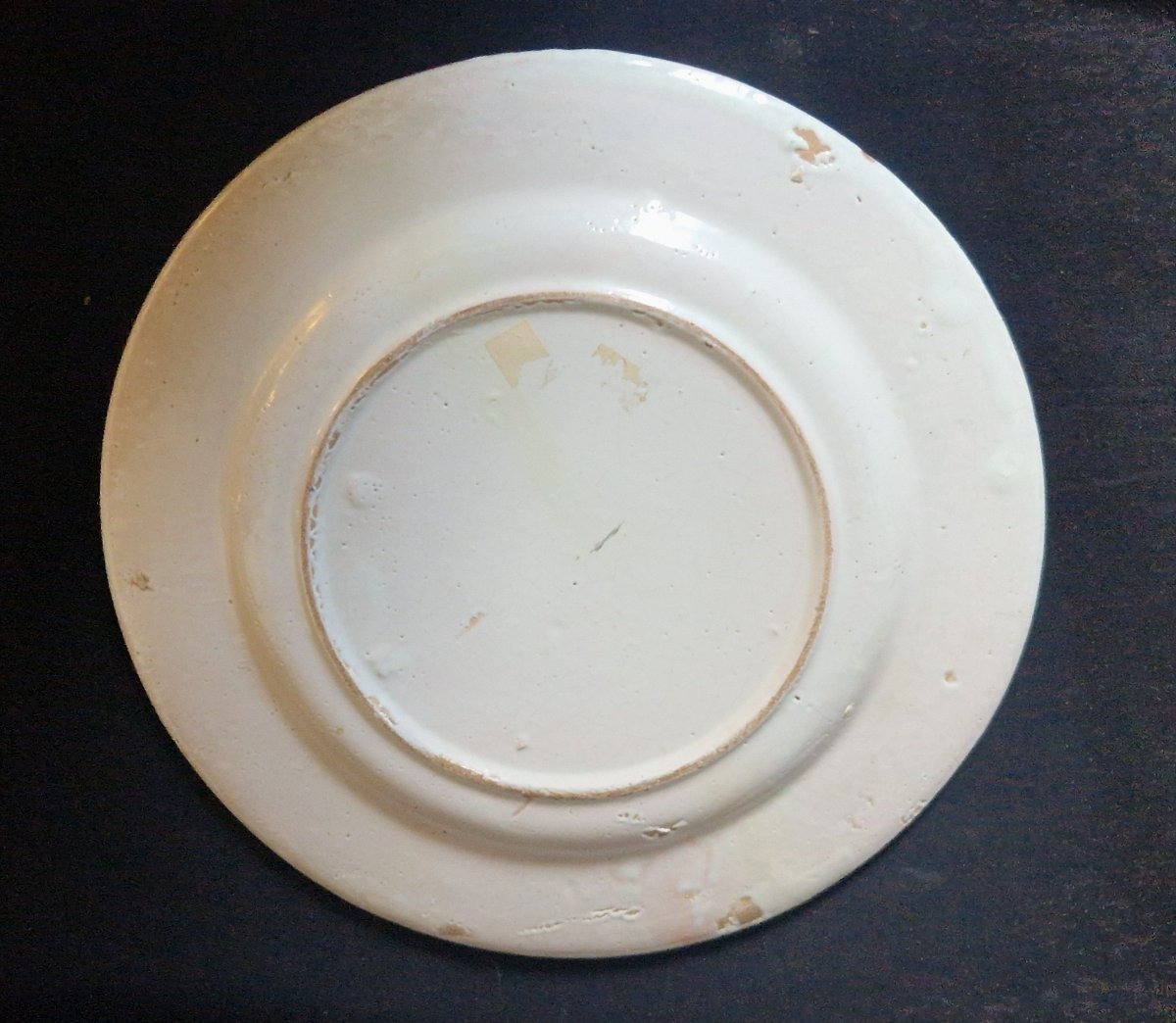 Assiette  faïence de Nevers XIXe - décors oiseau-photo-2