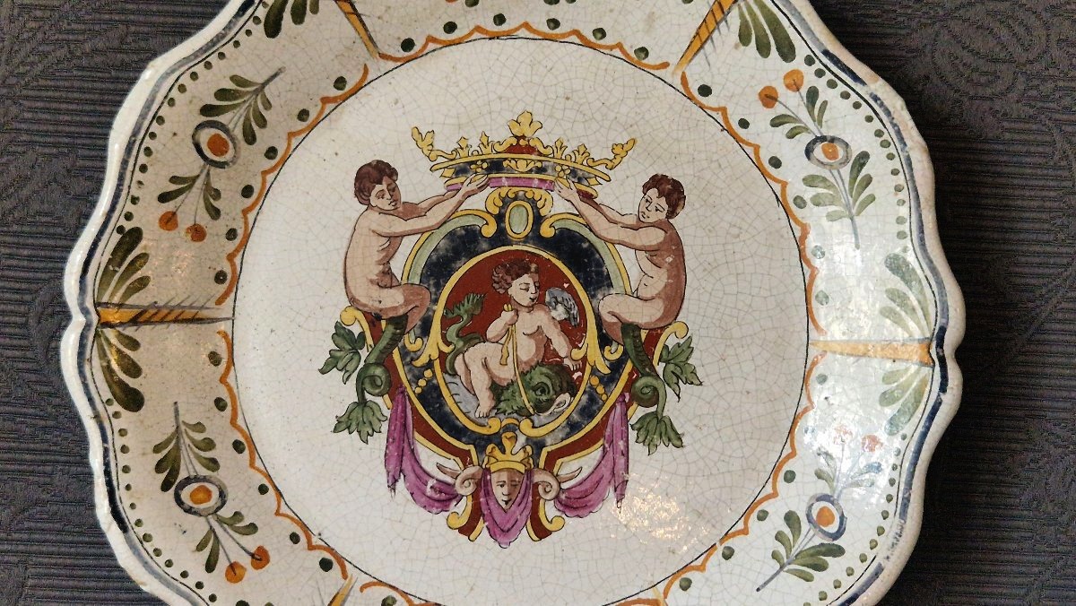 19th-century Earthenware Plate From Moustier-photo-2