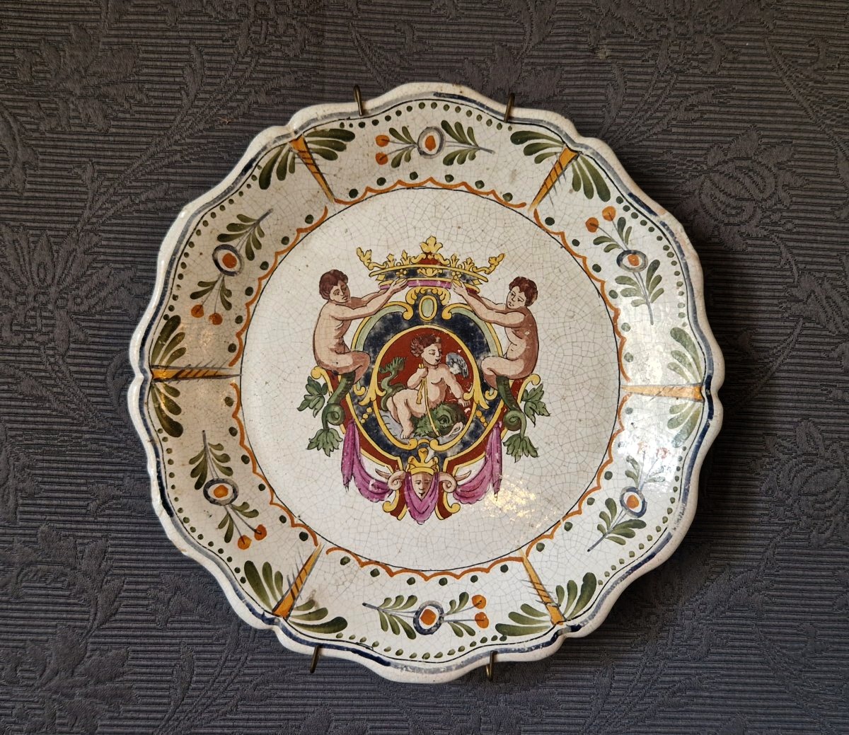 19th-century Earthenware Plate From Moustier