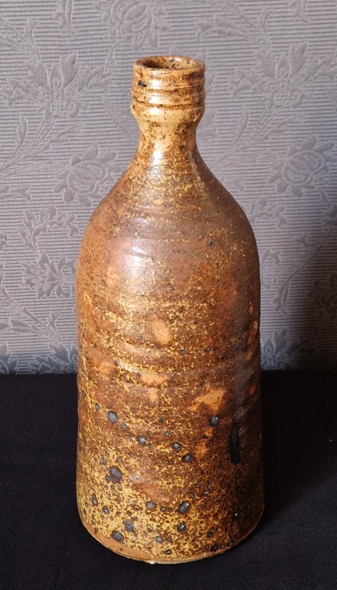 Glazed Stoneware Piece By F. Baudet—20th-century French Ceramic Artist-photo-6