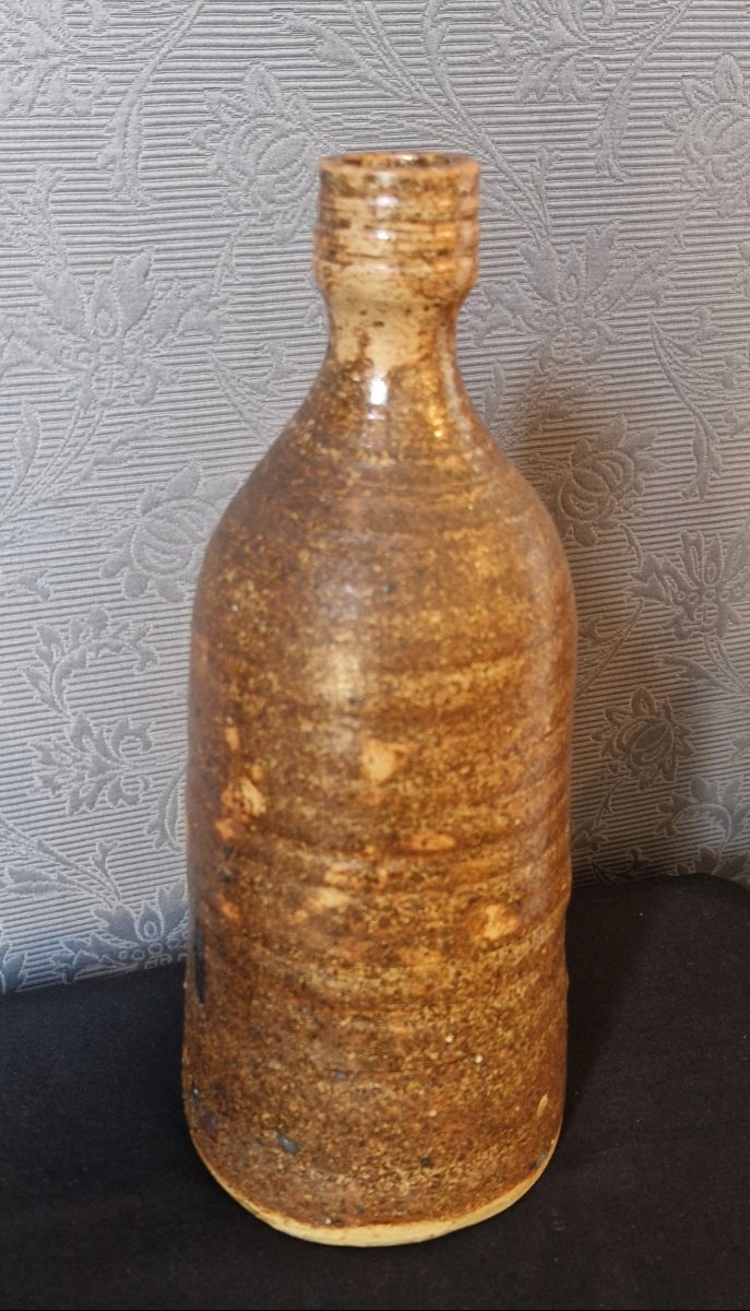 Glazed Stoneware Piece By F. Baudet—20th-century French Ceramic Artist-photo-7