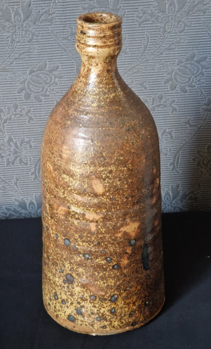 Glazed Stoneware Piece By F. Baudet—20th-century French Ceramic Artist