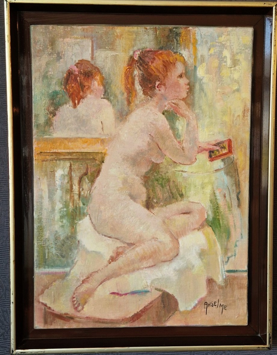 Jeune fille par Louise-Élisabeth ANSELME-CHARMASSON (1923-2010) 