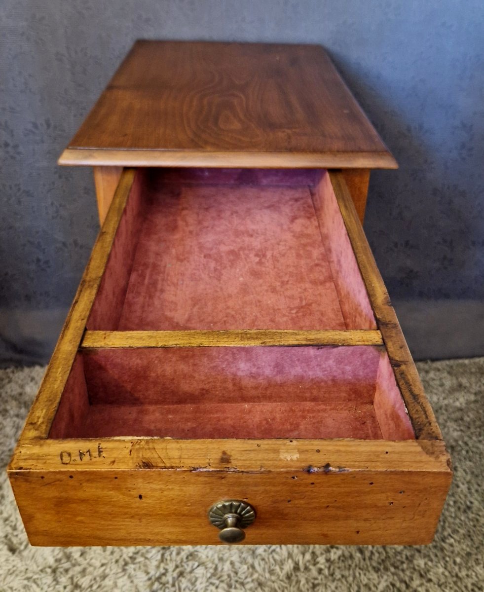 Table d'appoint en merisier XXe-photo-4