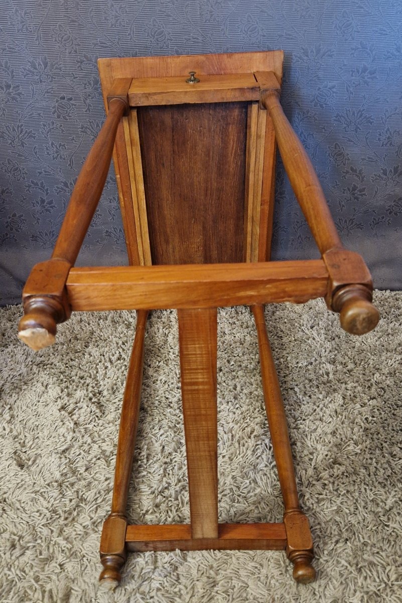 Table d'appoint en merisier XXe-photo-5