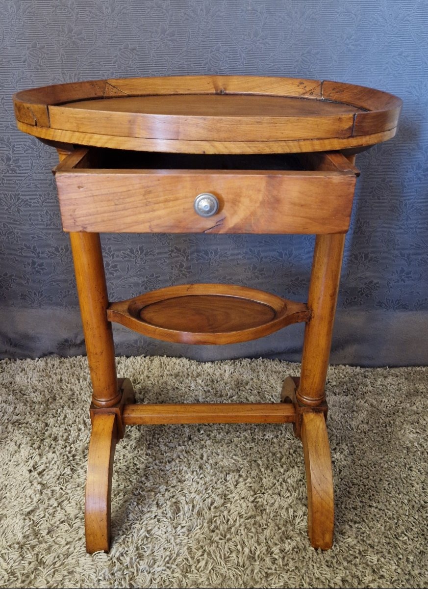 Empire Side Table In Cherry Wood-photo-2