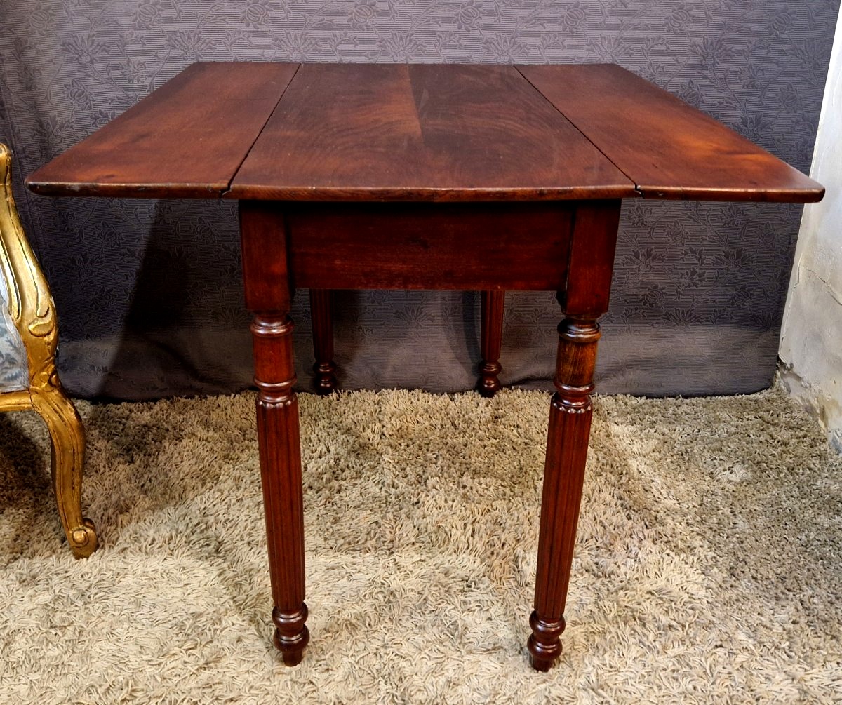Table d'appoint en acajou-photo-3