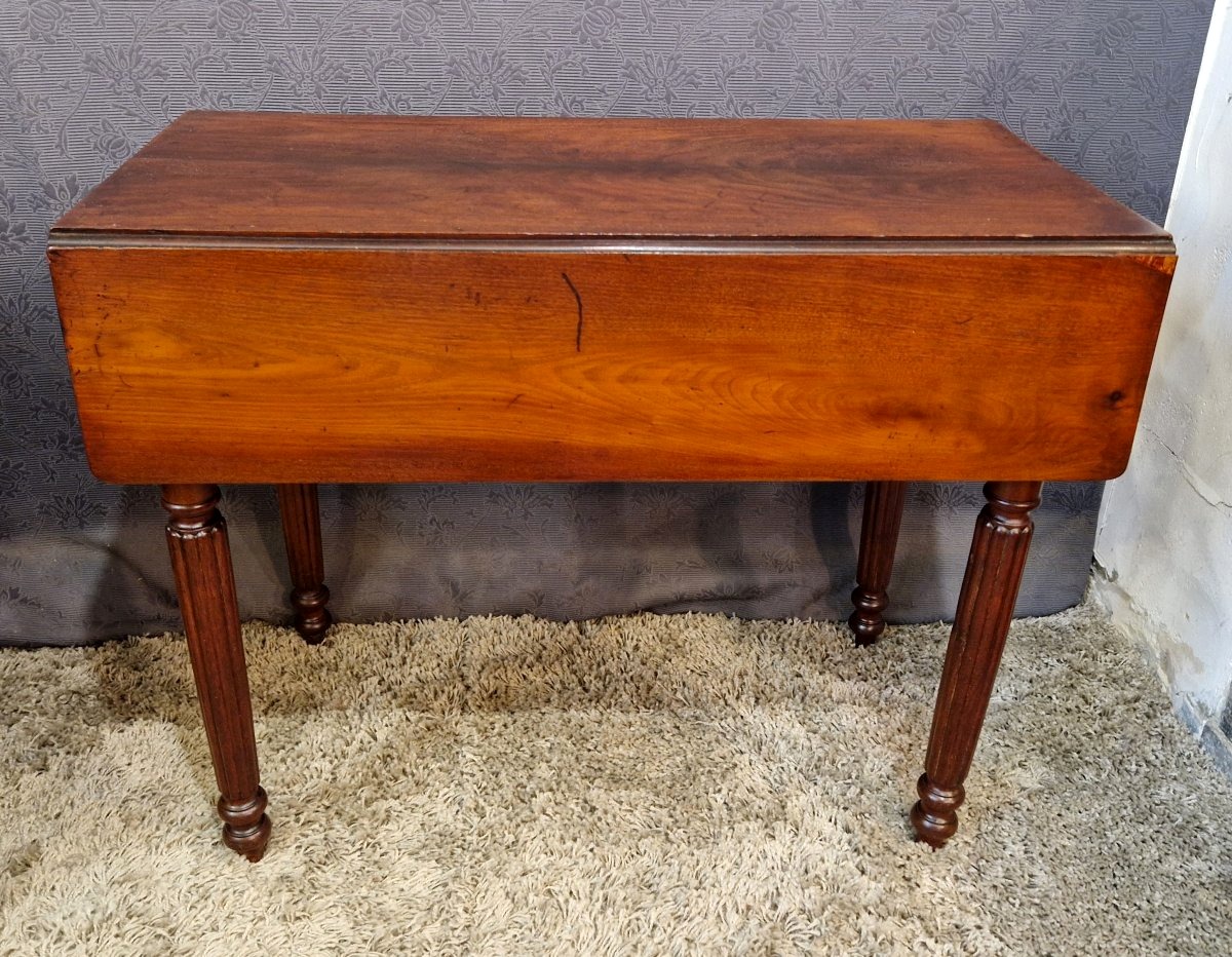 Table d'appoint en acajou-photo-2