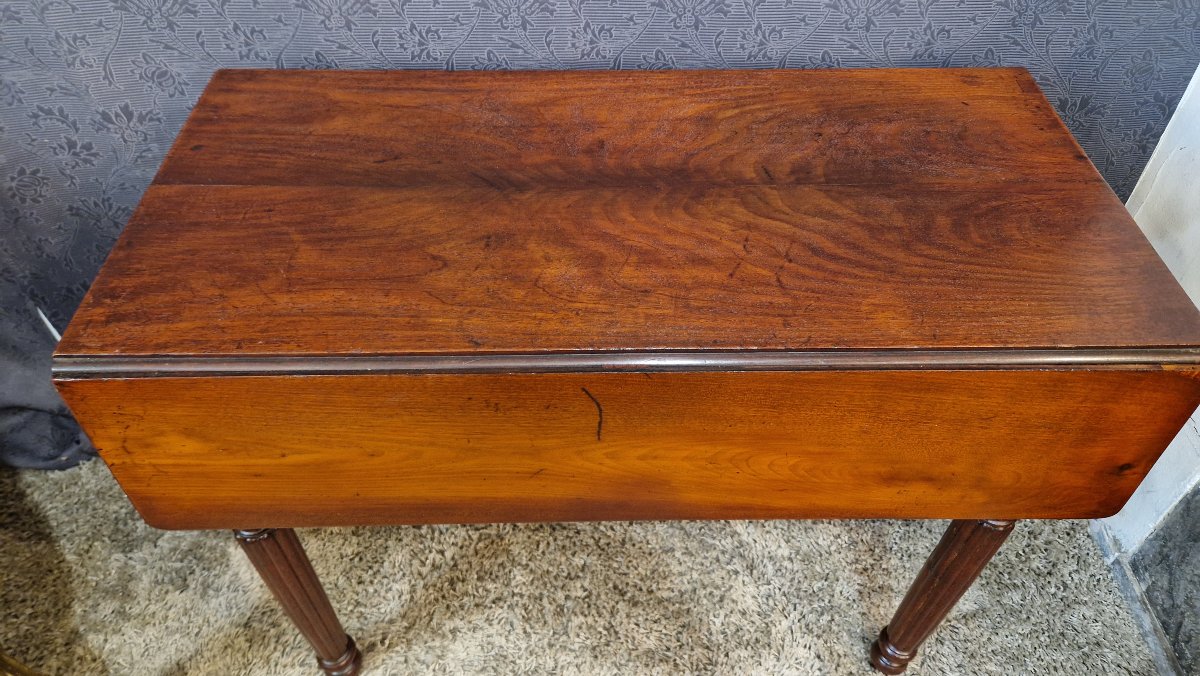 Table d'appoint en acajou-photo-3