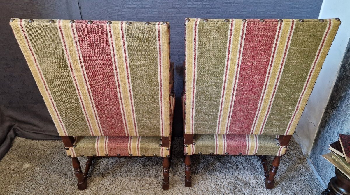 Paire de fauteuils Louis XIV-photo-3