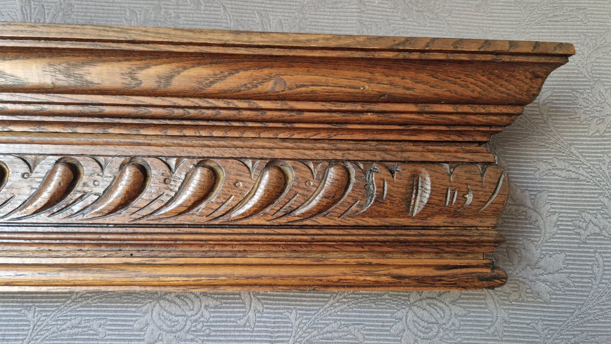 19th-century Pediment Woodwork And Ornamentation-photo-3