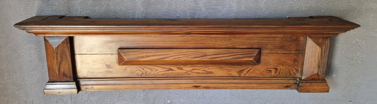 19th-century Ornamental Wood Pediment-photo-2