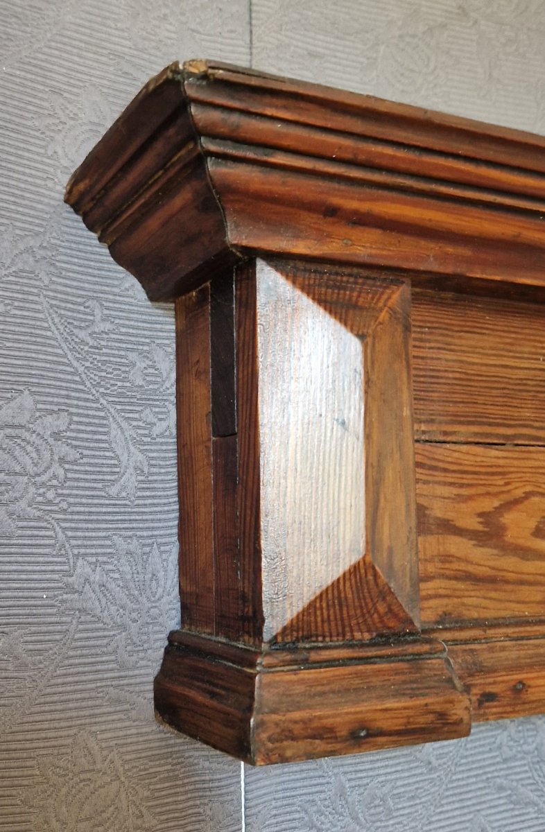 19th-century Ornamental Wood Pediment-photo-3