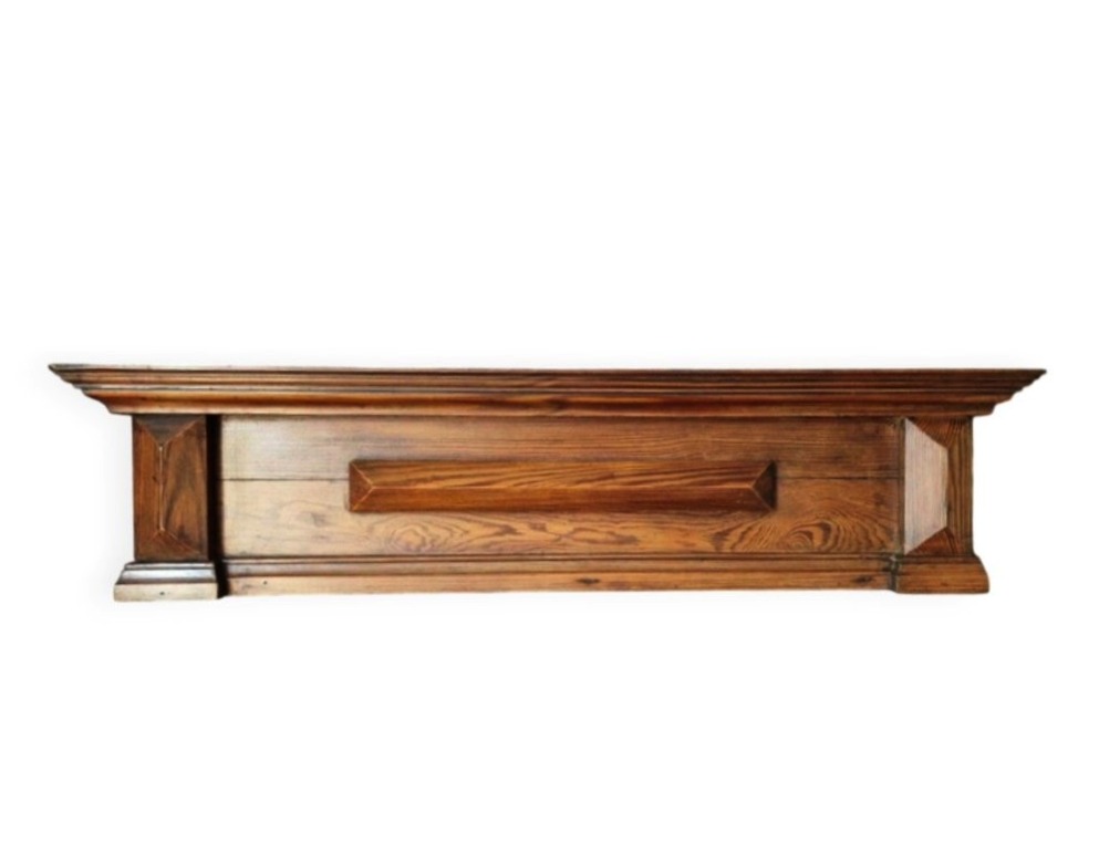 19th-century Ornamental Wood Pediment