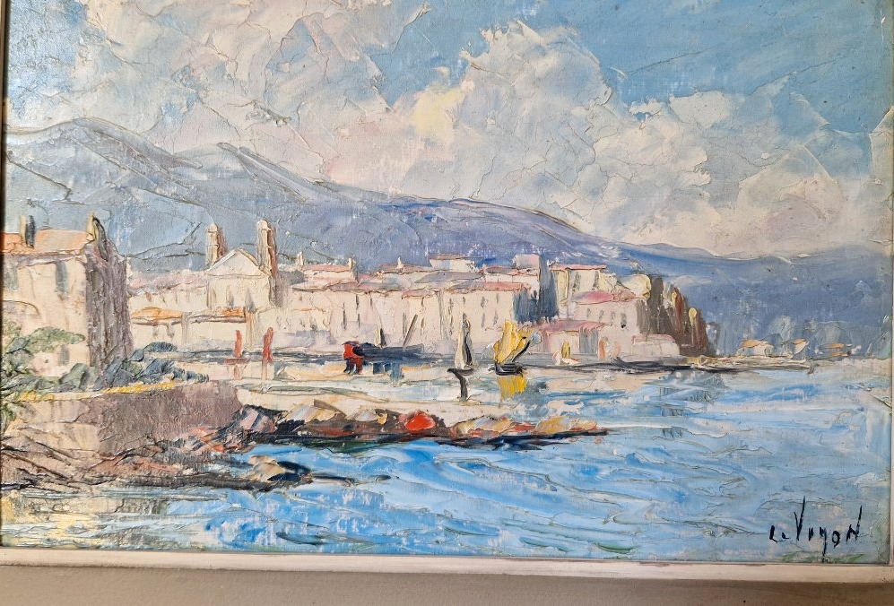 Louis VIGNON (1897-1985) – Vue de Bastia - Corse-photo-3
