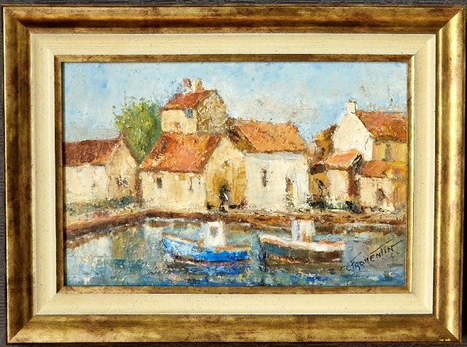 Colette FROMENTIN (XXe siècle) – "Paysage Marin" École Française.