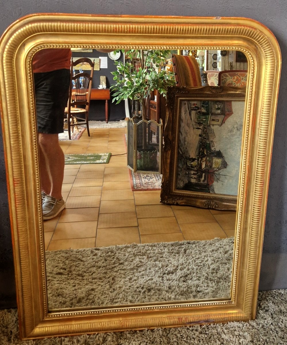 Miroir Louis Philippe doré-photo-3