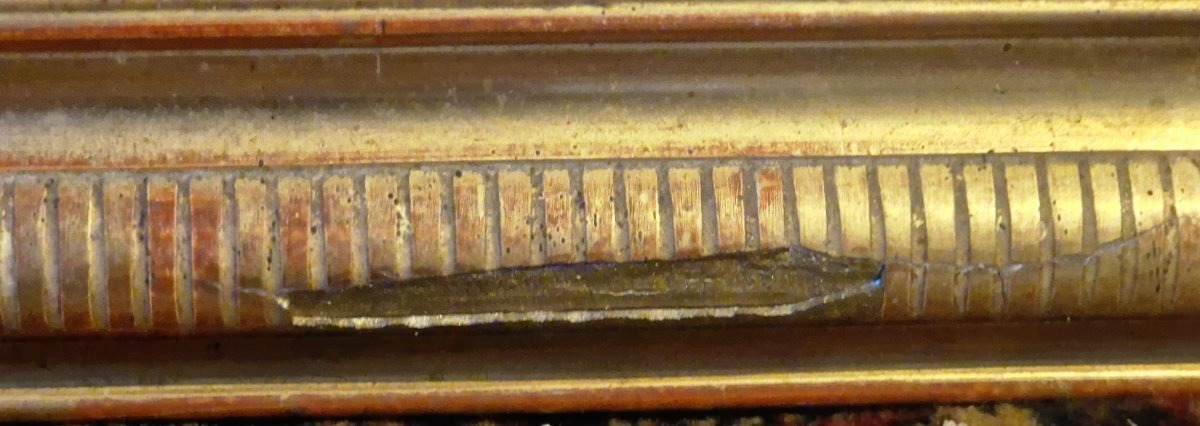 Miroir Louis Philippe doré-photo-5