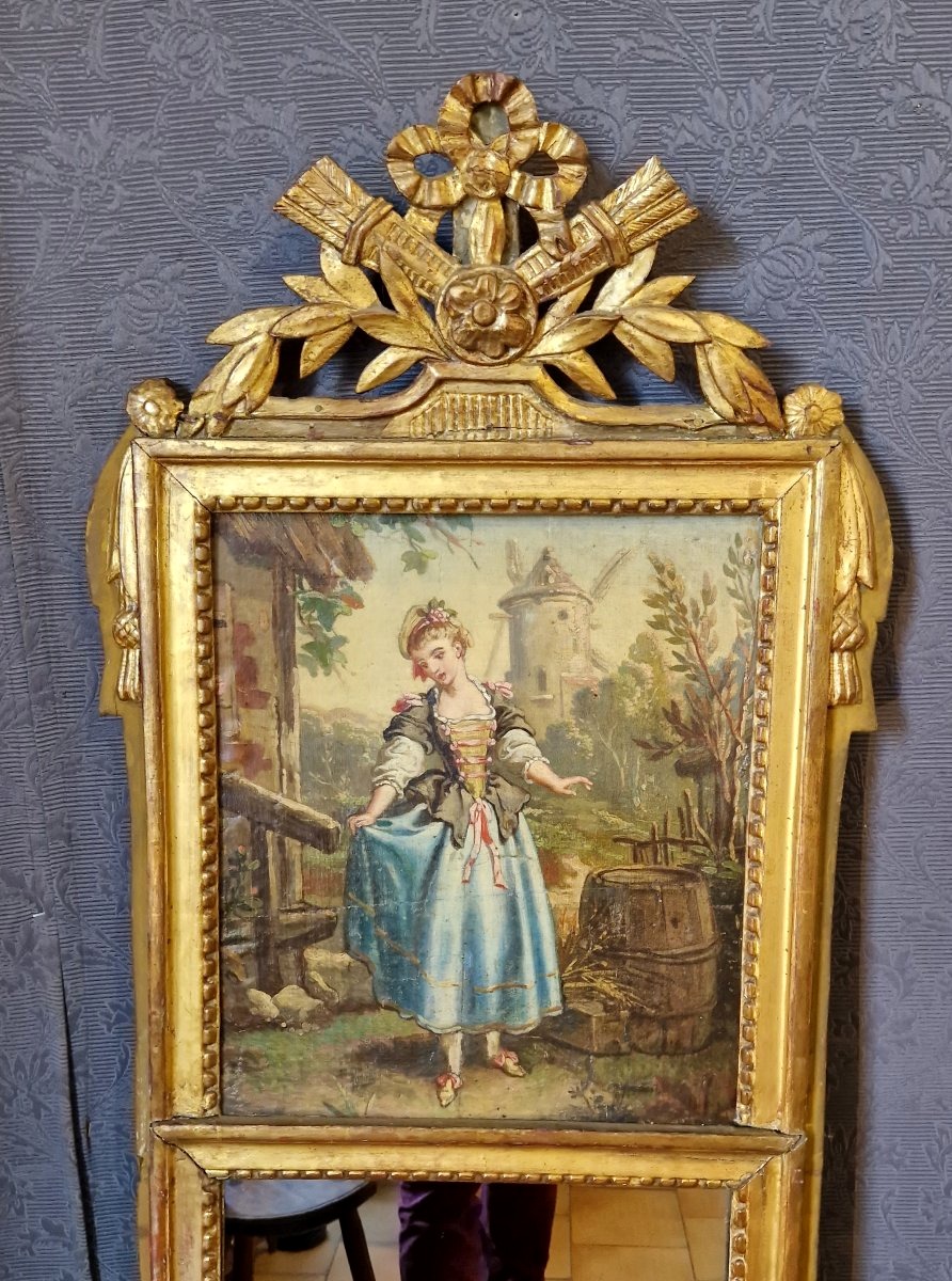 Louis XVI-style Trumeau - 19th Century-photo-3
