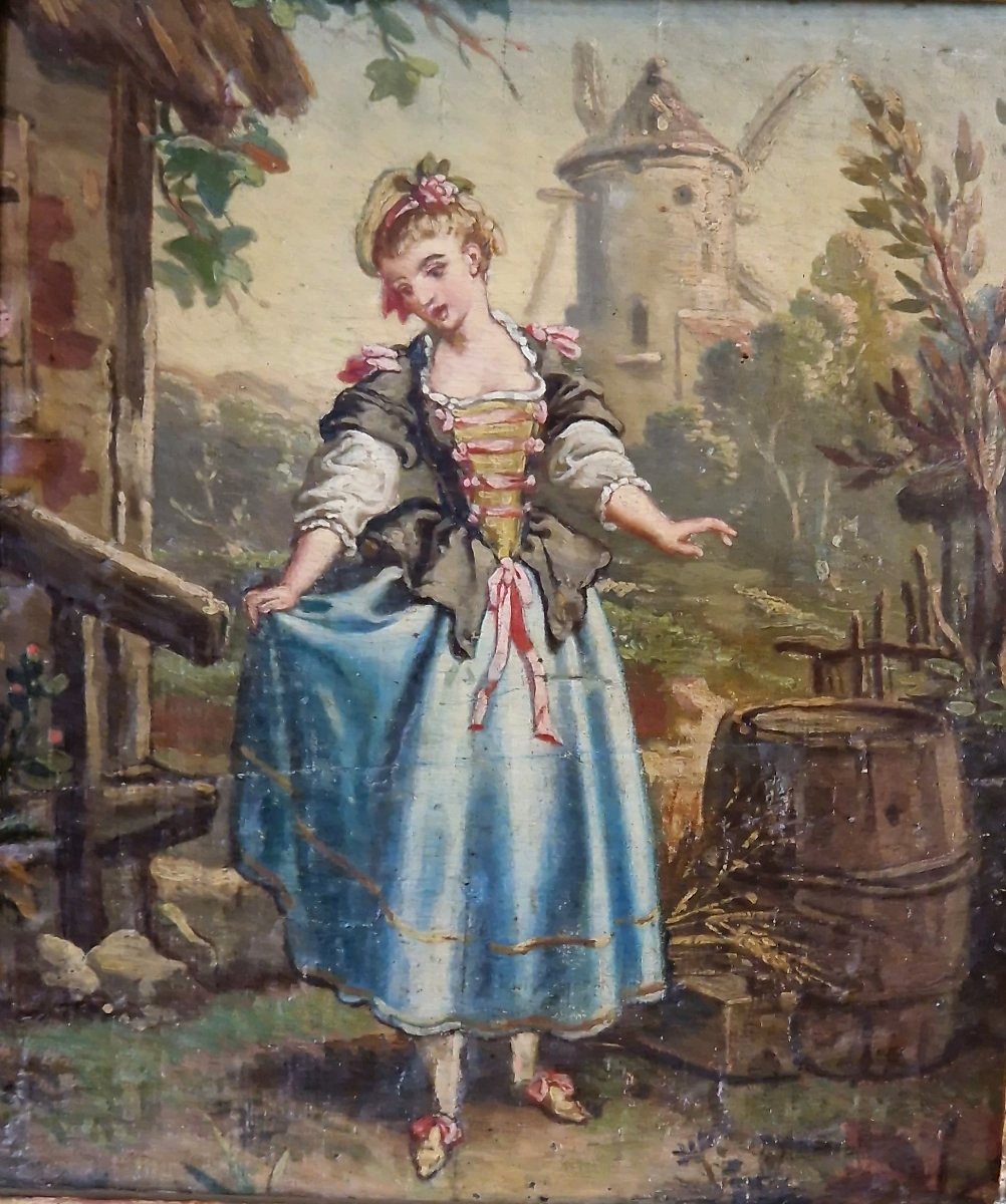 Louis XVI-style Trumeau - 19th Century-photo-2