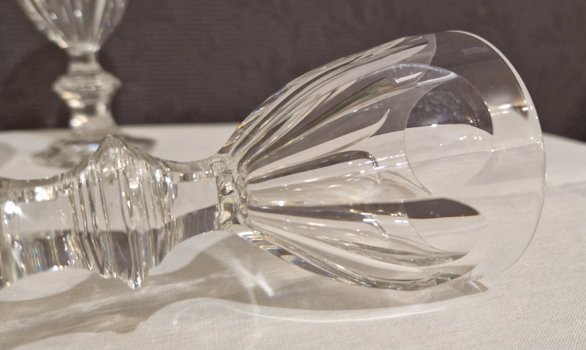 11 Verres  Cristal Baccarat Harcourt-photo-4