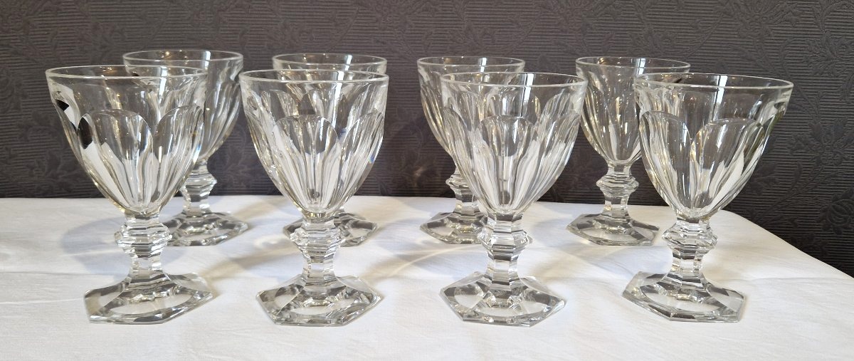 8 verres cristal Baccarat modèle Harcourt-photo-2