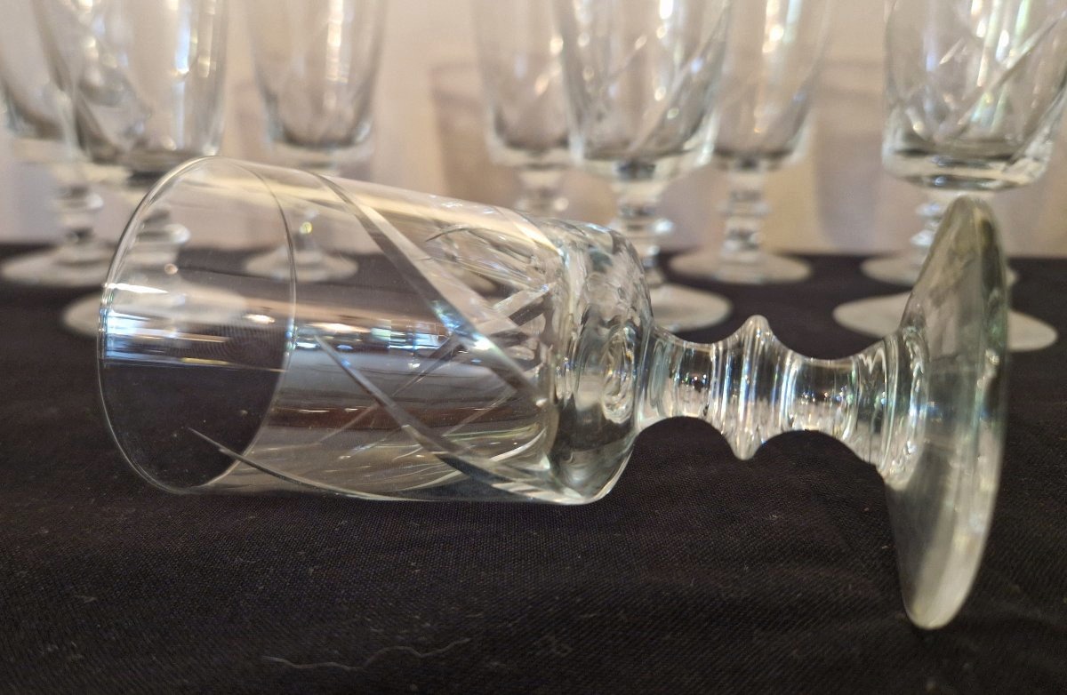 12 petits verres en cristal -photo-4