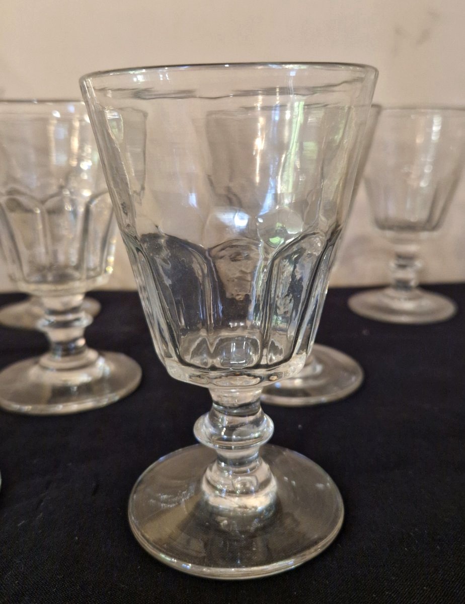 9 verres à vin XIXe-photo-4