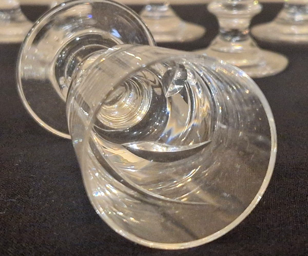 12 Small Crystal Glasses-photo-4