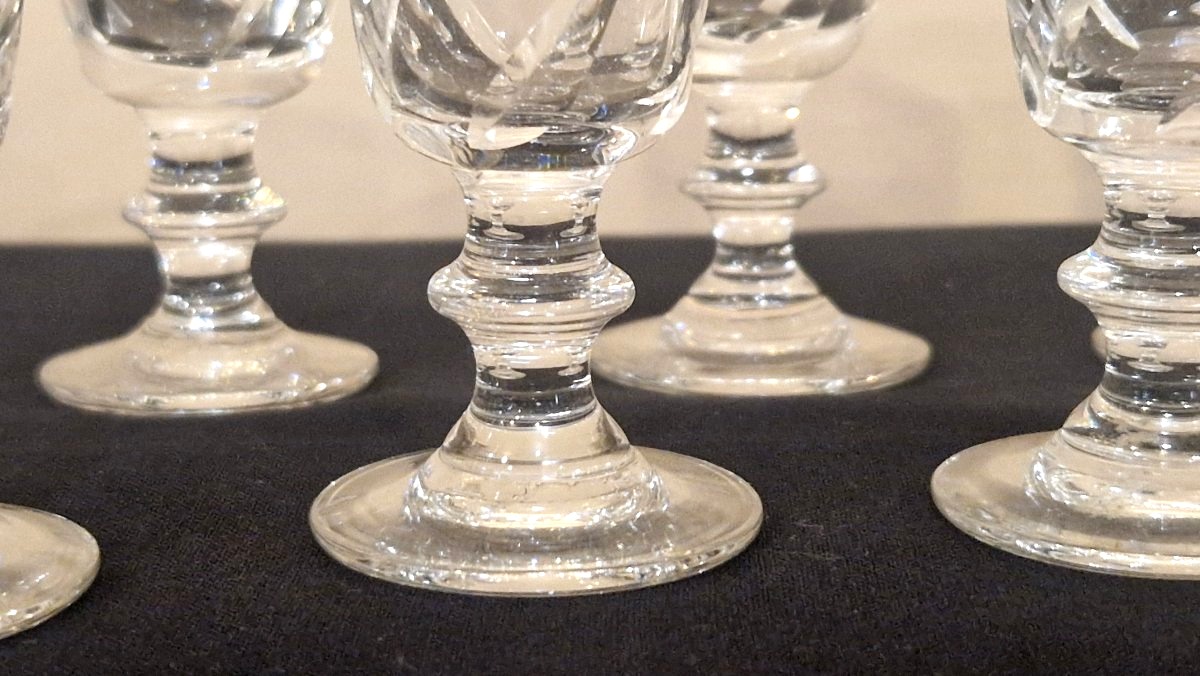 12 Small Crystal Glasses-photo-6