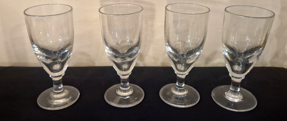 4 19th-century Absinthe Glasses-photo-2