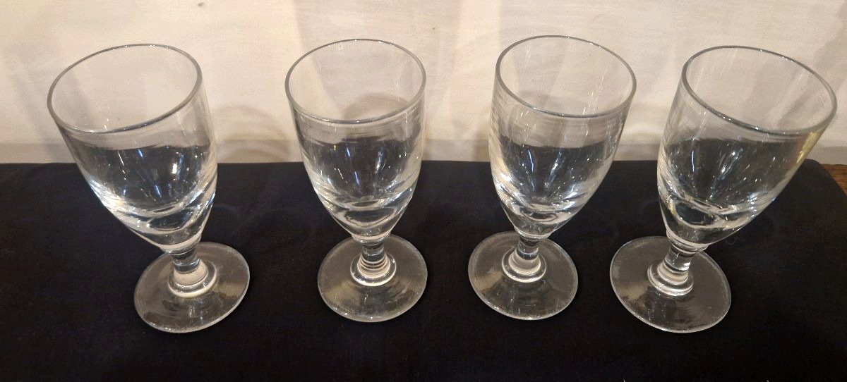 4 19th-century Absinthe Glasses-photo-3