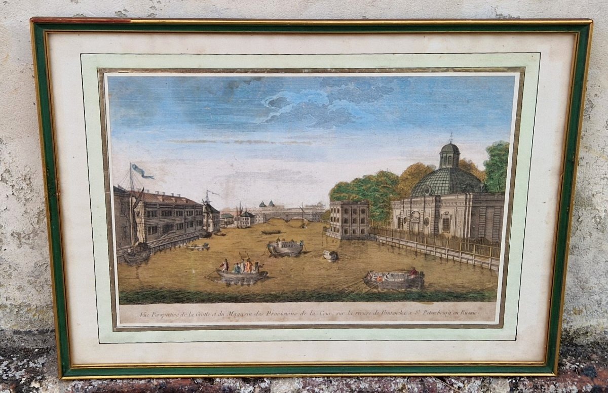 Gravure colorée Saint Petersbourg-photo-2